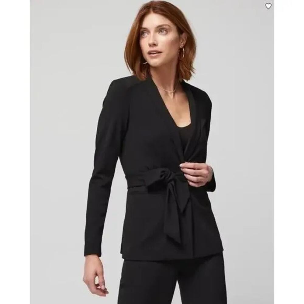 WHBM Black Slip-On Blazer Size 6 NWT